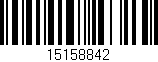 Código de barras (EAN, GTIN, SKU, ISBN): '15158842'