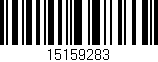 Código de barras (EAN, GTIN, SKU, ISBN): '15159283'