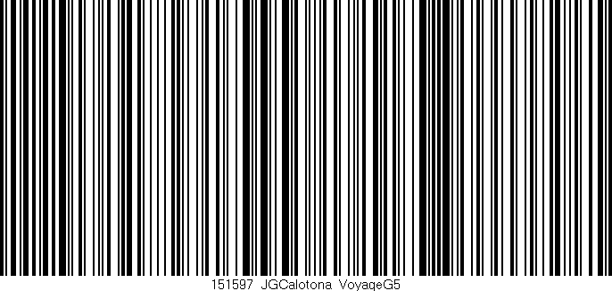 Código de barras (EAN, GTIN, SKU, ISBN): '151597_JGCalotona_VoyageG5'