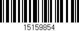 Código de barras (EAN, GTIN, SKU, ISBN): '15159854'
