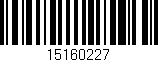 Código de barras (EAN, GTIN, SKU, ISBN): '15160227'