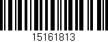 Código de barras (EAN, GTIN, SKU, ISBN): '15161813'