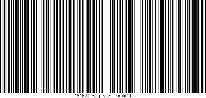 Código de barras (EAN, GTIN, SKU, ISBN): '151620_Aplq_Mac_ParatiG3'