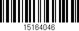 Código de barras (EAN, GTIN, SKU, ISBN): '15164046'