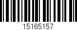 Código de barras (EAN, GTIN, SKU, ISBN): '15165157'