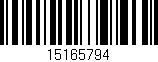 Código de barras (EAN, GTIN, SKU, ISBN): '15165794'