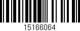 Código de barras (EAN, GTIN, SKU, ISBN): '15166064'