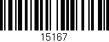 Código de barras (EAN, GTIN, SKU, ISBN): '15167'