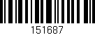 Código de barras (EAN, GTIN, SKU, ISBN): '151687'