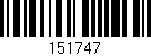 Código de barras (EAN, GTIN, SKU, ISBN): '151747'
