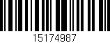 Código de barras (EAN, GTIN, SKU, ISBN): '15174987'