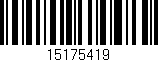 Código de barras (EAN, GTIN, SKU, ISBN): '15175419'
