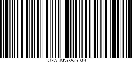 Código de barras (EAN, GTIN, SKU, ISBN): '151769_JGCalotona_Gol'