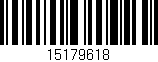 Código de barras (EAN, GTIN, SKU, ISBN): '15179618'