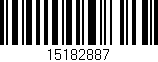 Código de barras (EAN, GTIN, SKU, ISBN): '15182887'