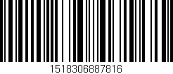 Código de barras (EAN, GTIN, SKU, ISBN): '1518306887816'