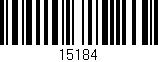 Código de barras (EAN, GTIN, SKU, ISBN): '15184'
