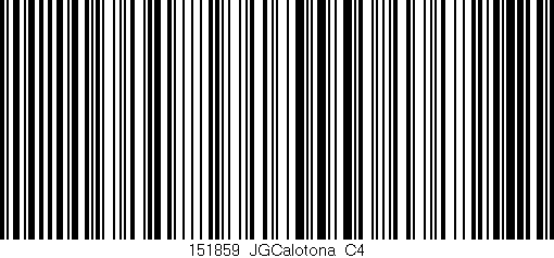 Código de barras (EAN, GTIN, SKU, ISBN): '151859_JGCalotona_C4'