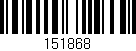 Código de barras (EAN, GTIN, SKU, ISBN): '151868'