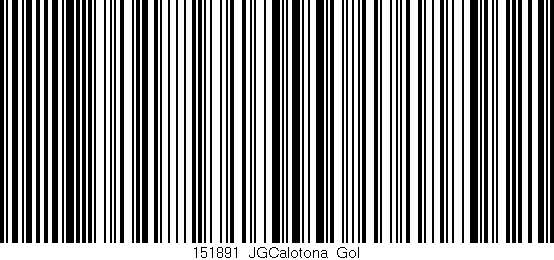 Código de barras (EAN, GTIN, SKU, ISBN): '151891_JGCalotona_Gol'