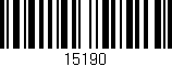 Código de barras (EAN, GTIN, SKU, ISBN): '15190'