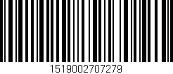 Código de barras (EAN, GTIN, SKU, ISBN): '1519002707279'