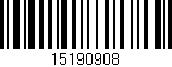 Código de barras (EAN, GTIN, SKU, ISBN): '15190908'