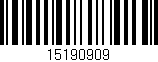 Código de barras (EAN, GTIN, SKU, ISBN): '15190909'