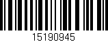Código de barras (EAN, GTIN, SKU, ISBN): '15190945'