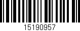 Código de barras (EAN, GTIN, SKU, ISBN): '15190957'
