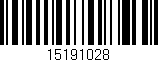 Código de barras (EAN, GTIN, SKU, ISBN): '15191028'