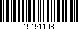 Código de barras (EAN, GTIN, SKU, ISBN): '15191108'