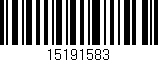 Código de barras (EAN, GTIN, SKU, ISBN): '15191583'
