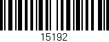 Código de barras (EAN, GTIN, SKU, ISBN): '15192'