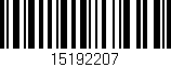 Código de barras (EAN, GTIN, SKU, ISBN): '15192207'