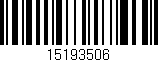 Código de barras (EAN, GTIN, SKU, ISBN): '15193506'