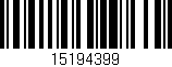 Código de barras (EAN, GTIN, SKU, ISBN): '15194399'