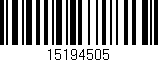 Código de barras (EAN, GTIN, SKU, ISBN): '15194505'