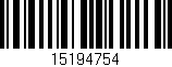 Código de barras (EAN, GTIN, SKU, ISBN): '15194754'
