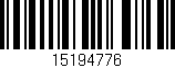 Código de barras (EAN, GTIN, SKU, ISBN): '15194776'