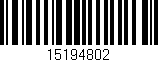 Código de barras (EAN, GTIN, SKU, ISBN): '15194802'