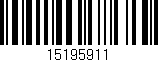 Código de barras (EAN, GTIN, SKU, ISBN): '15195911'