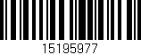 Código de barras (EAN, GTIN, SKU, ISBN): '15195977'