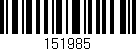 Código de barras (EAN, GTIN, SKU, ISBN): '151985'