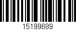 Código de barras (EAN, GTIN, SKU, ISBN): '15199689'