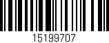 Código de barras (EAN, GTIN, SKU, ISBN): '15199707'