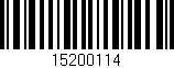 Código de barras (EAN, GTIN, SKU, ISBN): '15200114'