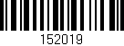 Código de barras (EAN, GTIN, SKU, ISBN): '152019'