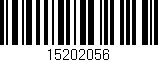 Código de barras (EAN, GTIN, SKU, ISBN): '15202056'