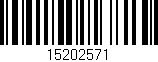 Código de barras (EAN, GTIN, SKU, ISBN): '15202571'